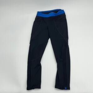 IRIDIUM Riding Breeches Youth Med Pull On Equestrian Tights Black Pockets